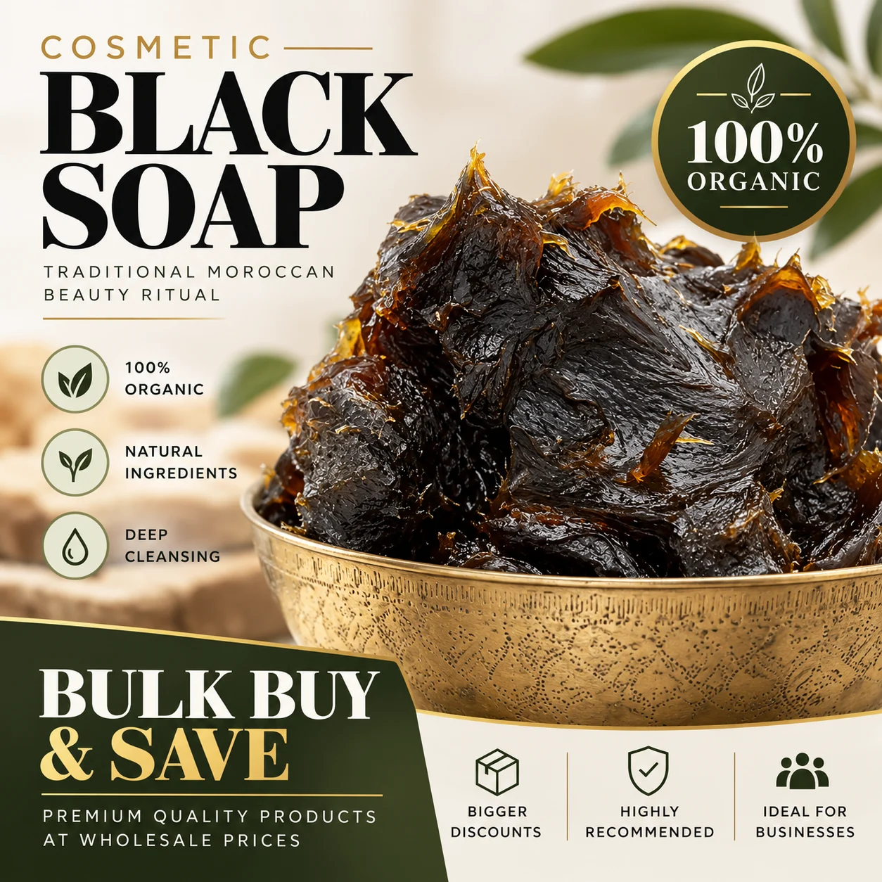 Savon noir marocain savon beldi