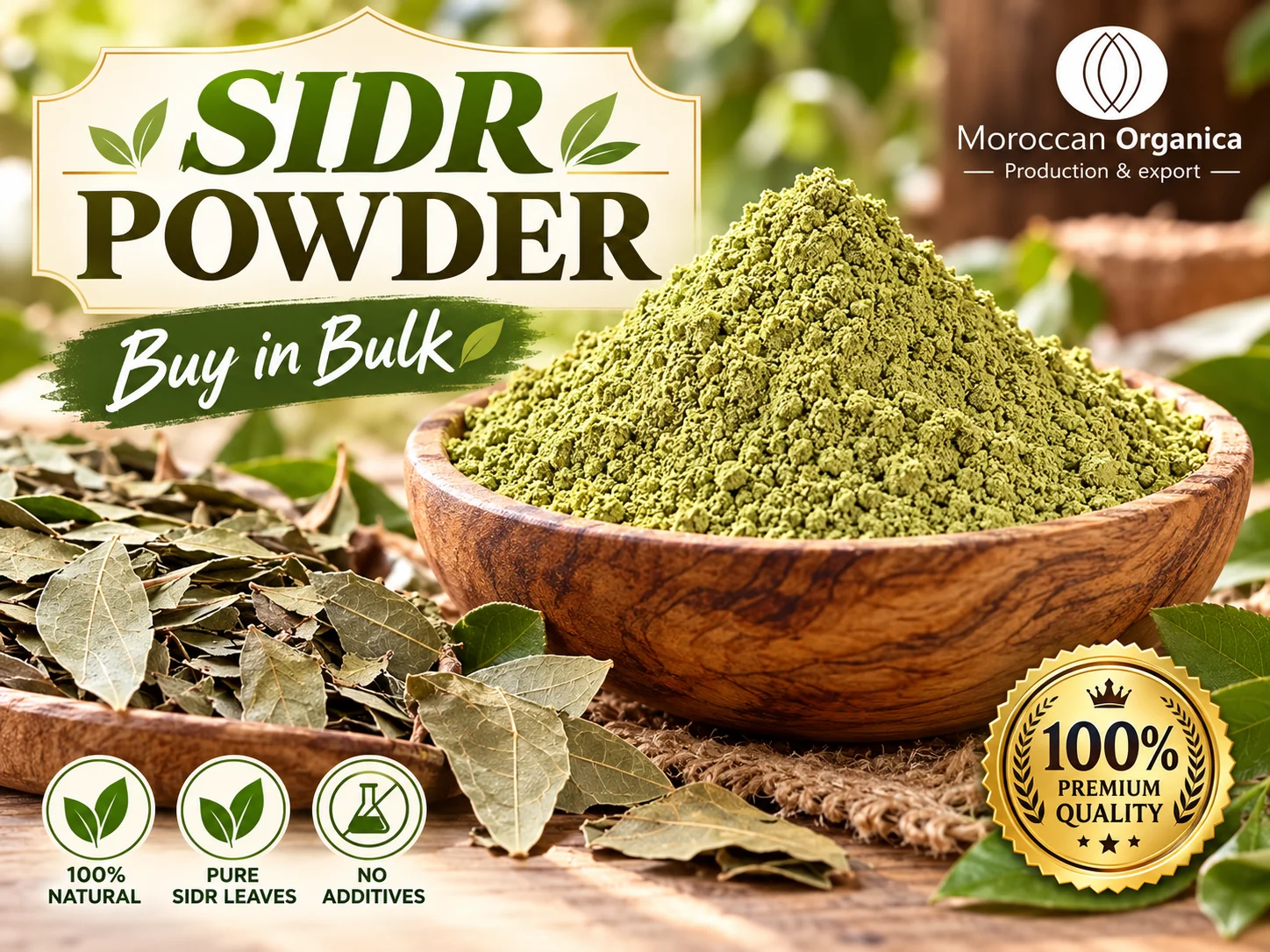 Moroccan Sidr Powder- Hair et Skin 100% Pure