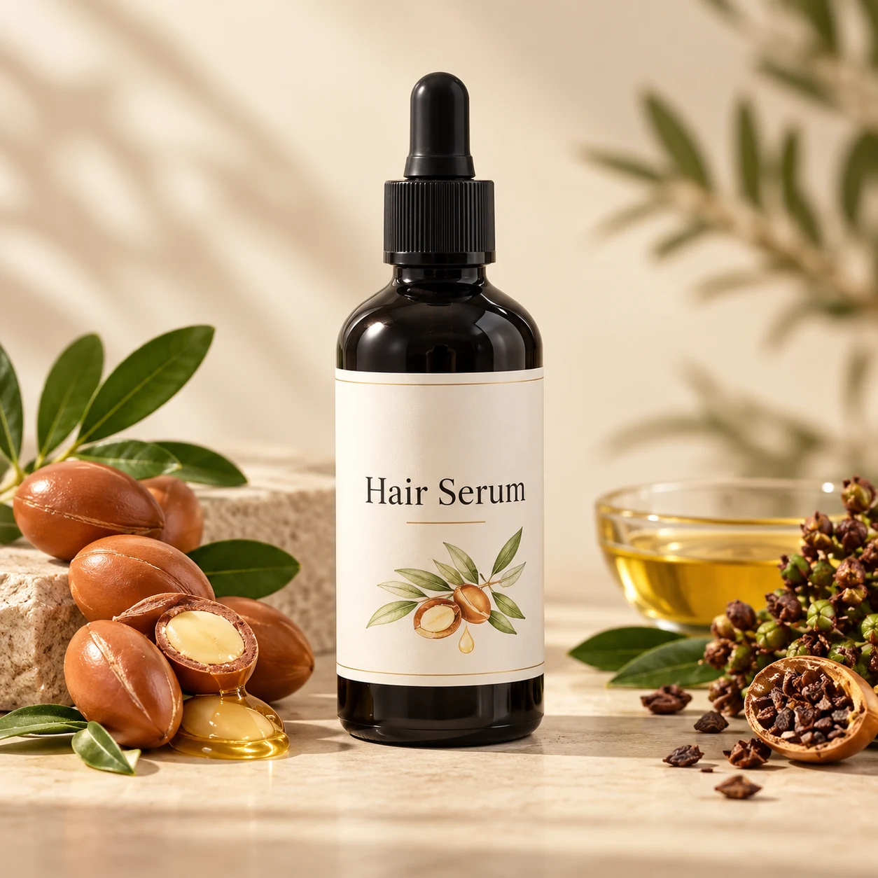 Sérum capillaire à l’huile d’argan