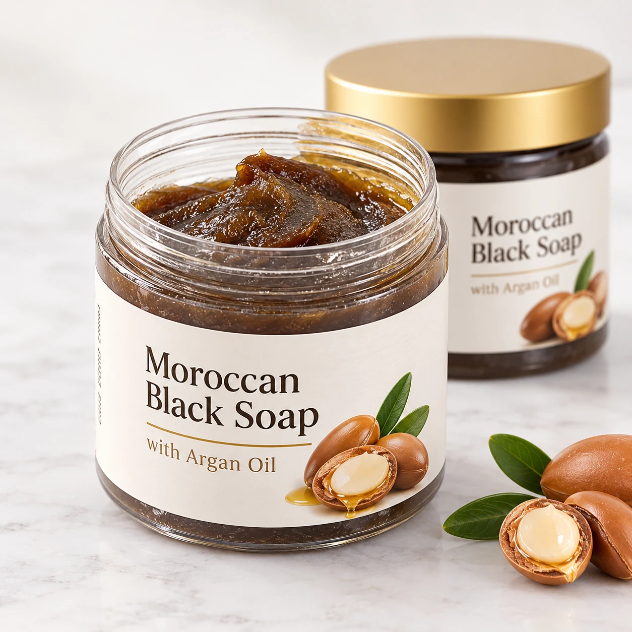 Savon noir marocain à l’huile d’argan