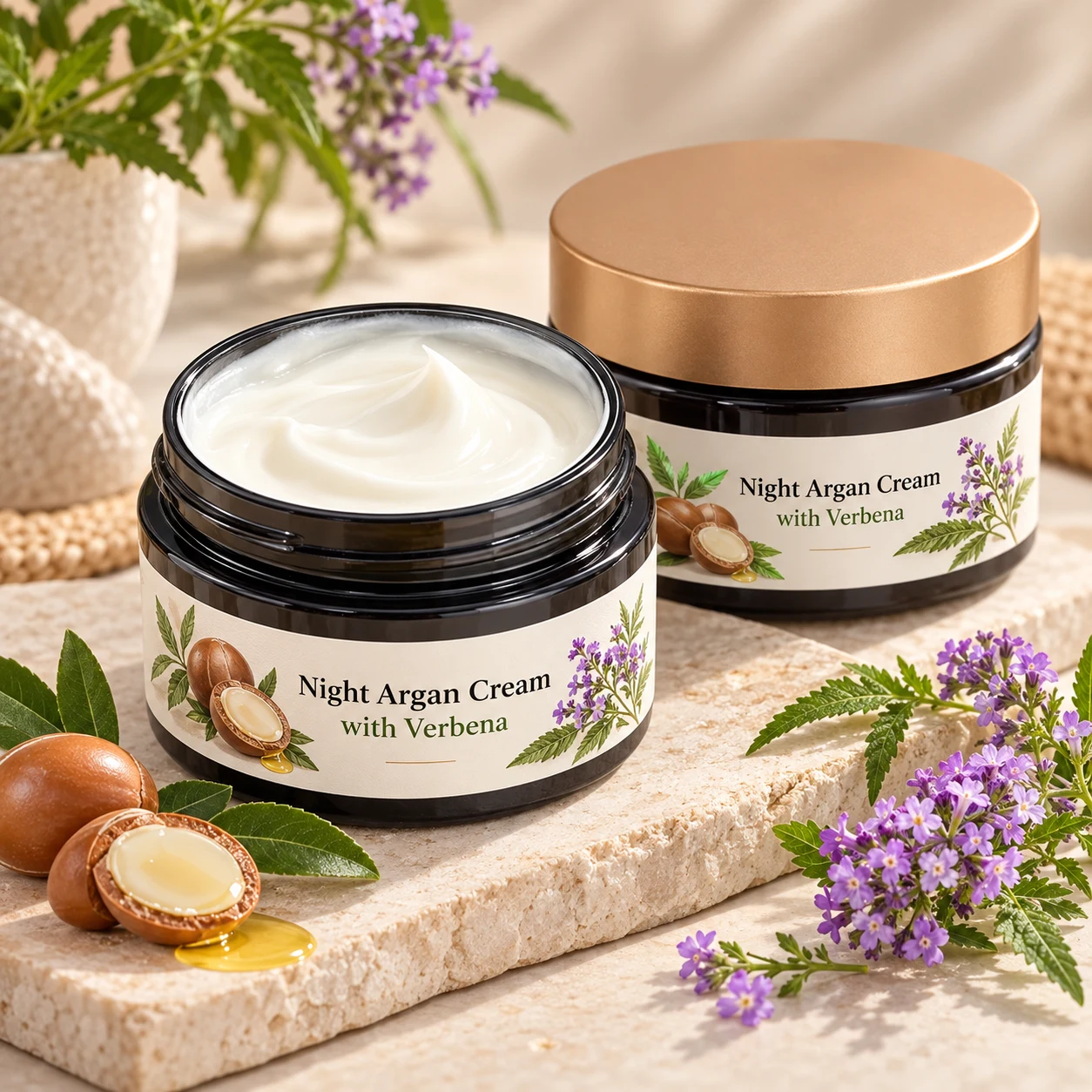 Crème de nuit à l’argan et verveine