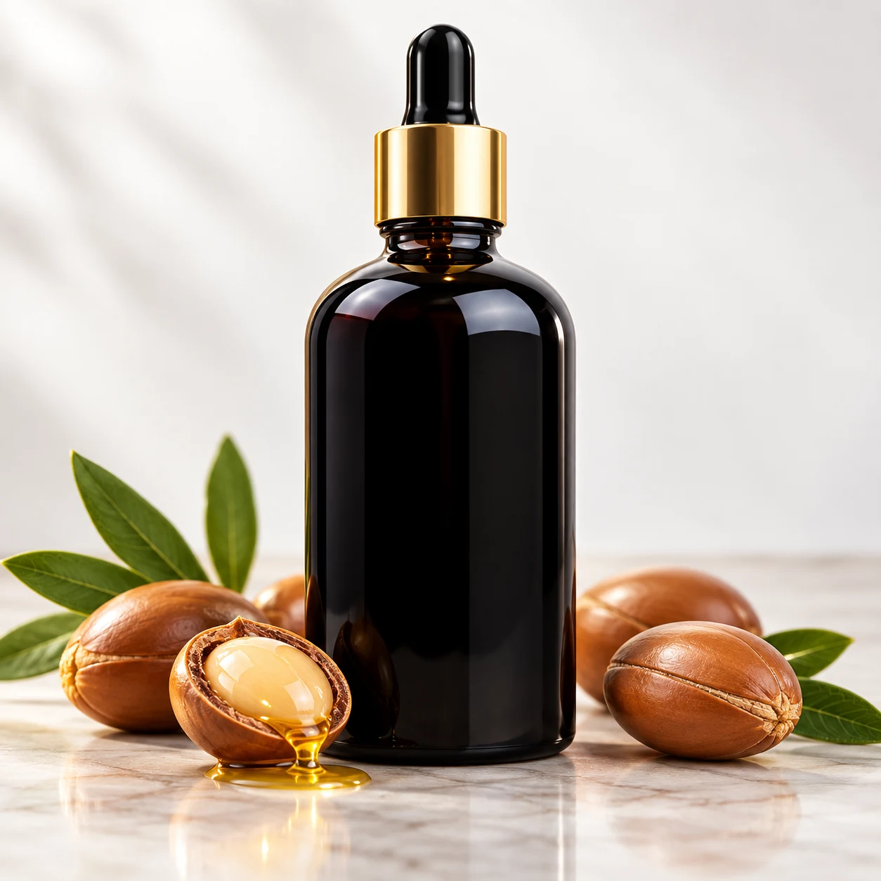 Huile d’argan pure — flacon compte-gouttes