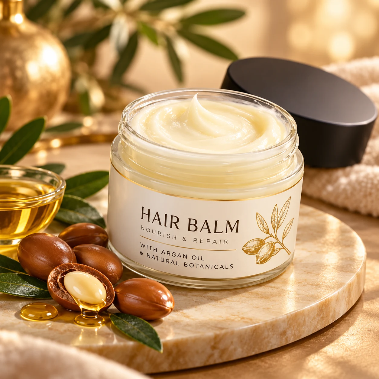 Baume capillaire à l’argan